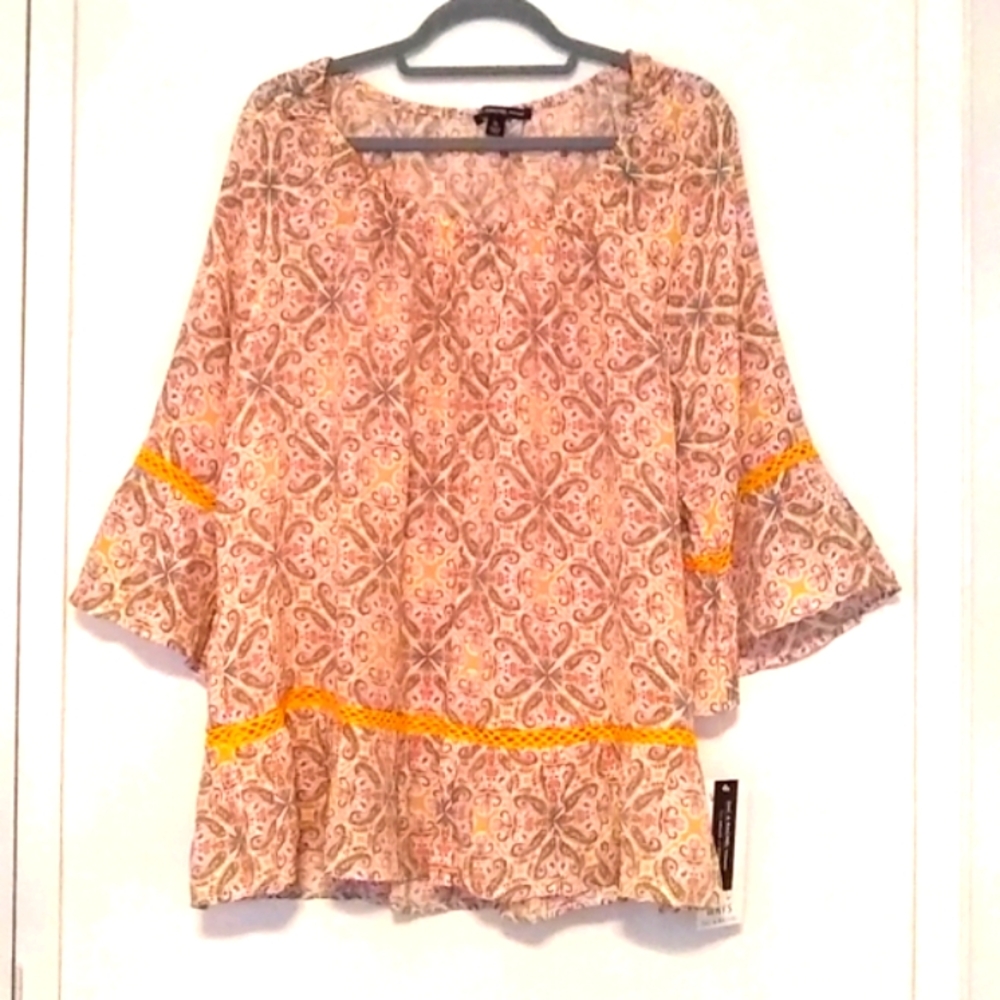 NEW! ZAC & RASHEL TUNIC TOP, 2X